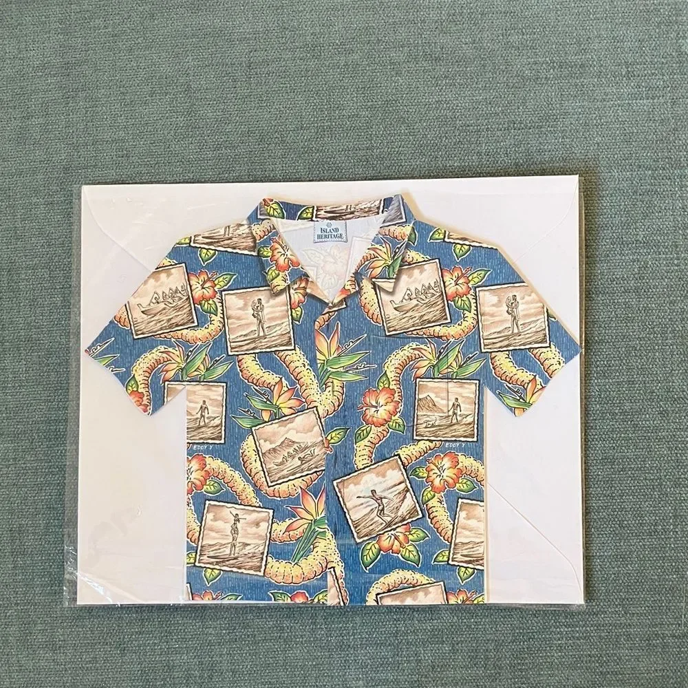 Hawaiian Shirt Stationery Card